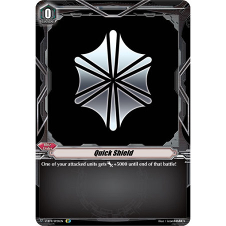 Vanguard_TCG_card_V-BT11_SP24EN_SP_Quick_Shield_Storm_of_the_Blue_Cavalry