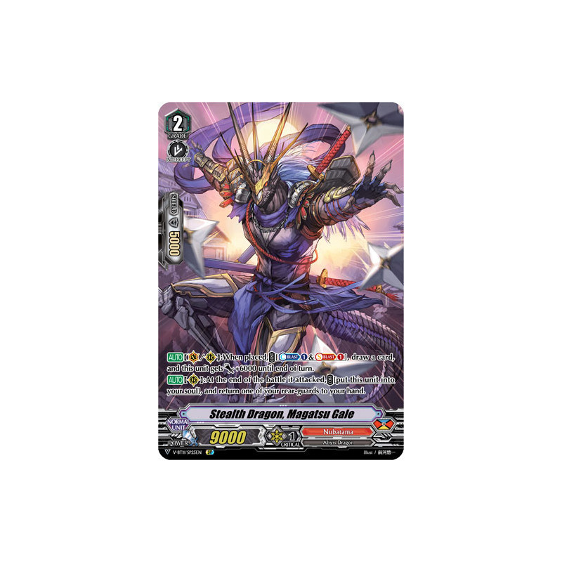 Vanguard_TCG_card_V-BT11_SP25EN_SP_Stealth_Dragon_Magatsu_Gale_Storm_of_the_Blue_Cavalry