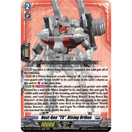 Vanguard_TCG_card_DZ-BT11_EX13EN_EX_Next-Gen_TS_Rising_Orthus_Symphony_of_Might_Bloom