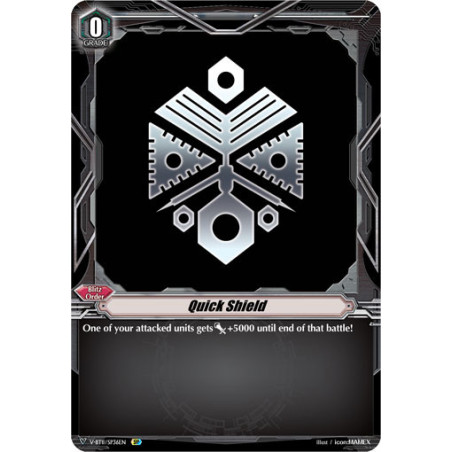Vanguard_TCG_card_V-BT11_SP36EN_SP_Quick_Shield_Storm_of_the_Blue_Cavalry