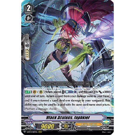 Vanguard_TCG_card_V-BT12_007EN_RRR_Black_Aculeus_Japhkiel_Divine_Lightning_Radiance