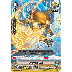 Vanguard_TCG_card_V-BT12_023EN_RR_Scarface_Lion_Divine_Lightning_Radiance