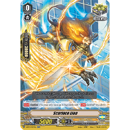 Vanguard_TCG_card_V-BT12_023EN_RR_Scarface_Lion_Divine_Lightning_Radiance