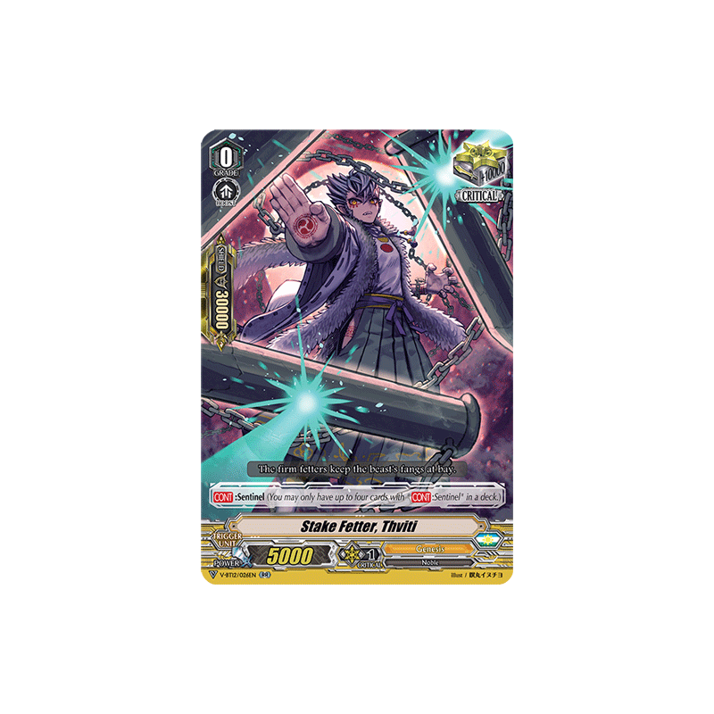 Vanguard_TCG_card_V-BT12_026EN_RR_Stake_Fetter_Thviti_Divine_Lightning_Radiance