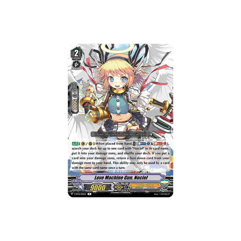 Vanguard_TCG_card_V-BT12_031EN_R_Love_Machine_Gun_Nociel_Divine_Lightning_Radiance