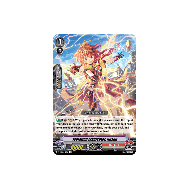 Vanguard_TCG_card_V-BT12_045EN_R_Isolation_Eradicator_Nusku_Divine_Lightning_Radiance