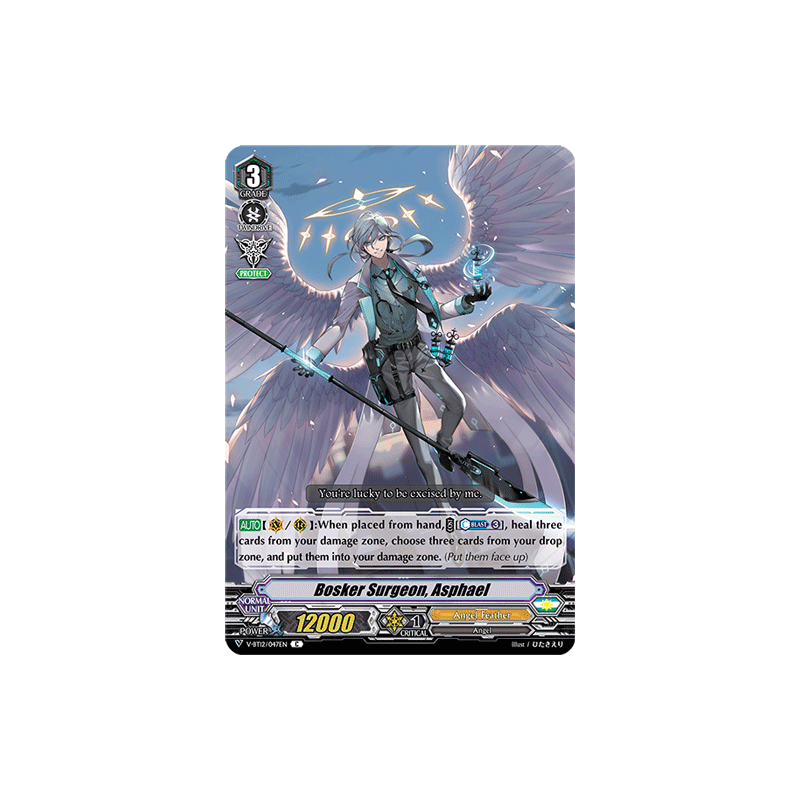 Vanguard_TCG_card_V-BT12_047EN_C_Bosker_Surgeon_Asphael_Divine_Lightning_Radiance