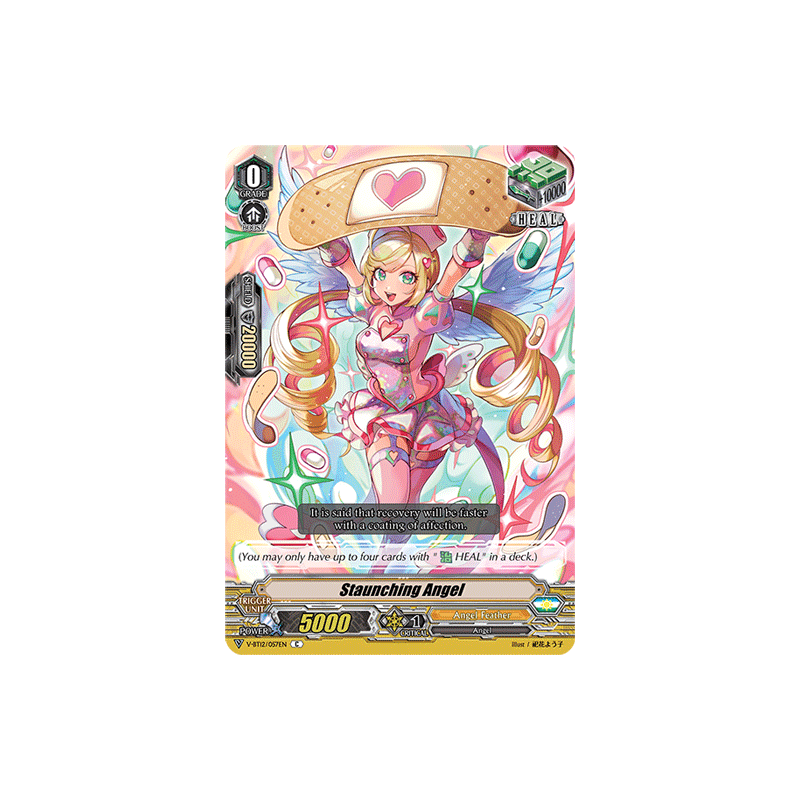 Vanguard_TCG_card_V-BT12_057EN_C_Staunching_Angel_Divine_Lightning_Radiance