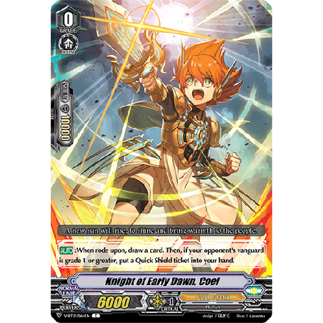 Vanguard_TCG_card_V-BT12_064EN_C_Knight_of_Early_Dawn_Coel_Divine_Lightning_Radiance