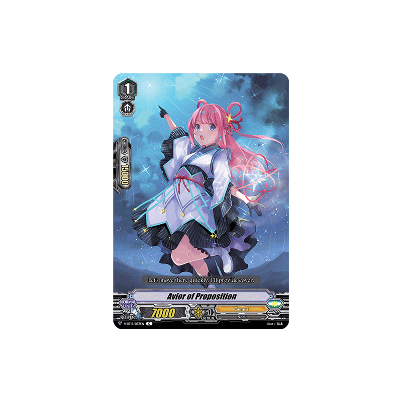 Vanguard_TCG_card_V-BT12_073EN_C_Avior_of_Proposition_Divine_Lightning_Radiance