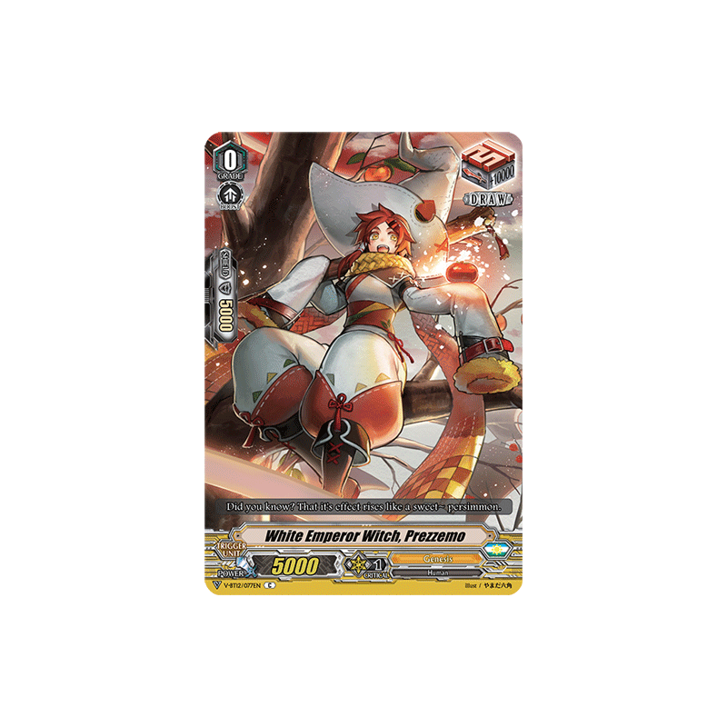 Vanguard_TCG_card_V-BT12_077EN_C_White_Emperor_Witch_Prezzemo_Divine_Lightning_Radiance