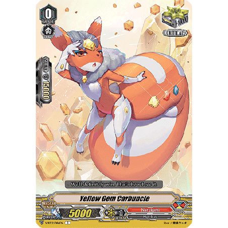 Vanguard_TCG_card_V-BT12_086EN_C_Yellow_Gem_Carbuncle_Divine_Lightning_Radiance