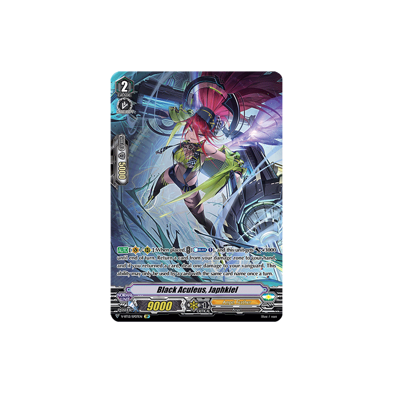 Vanguard_TCG_card_V-BT12_SP07EN_SP_Black_Aculeus_Japhkiel_Divine_Lightning_Radiance