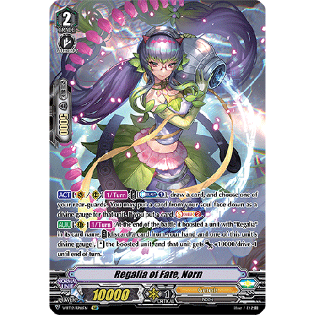 Vanguard_TCG_card_V-BT12_SP18EN_SP_Regalia_of_Fate_Norn_Divine_Lightning_Radiance