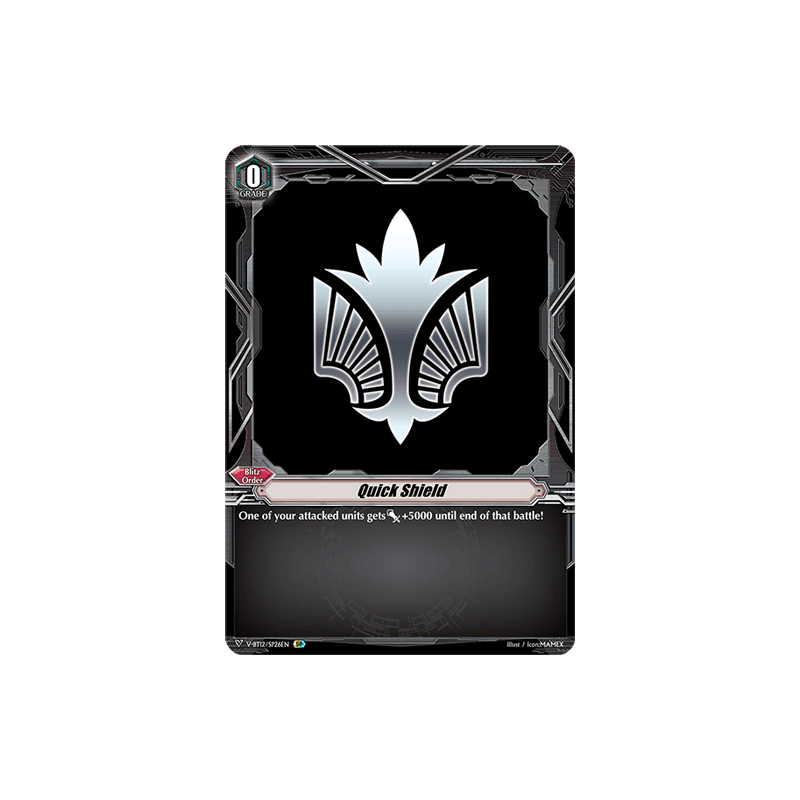 Vanguard_TCG_card_V-BT12_SP26EN_SP_Quick_Shield_Divine_Lightning_Radiance