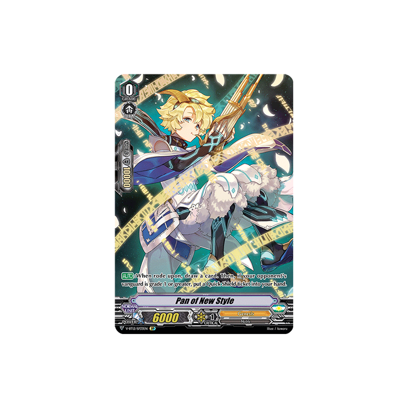 Vanguard_TCG_card_V-BT12_SP33EN_SP_Pan_of_New_Style_Divine_Lightning_Radiance