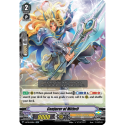 Vanguard_TCG_card_V-BT01_013EN_RR_Conjurer_of_Mithril_Unite_Team_Q4