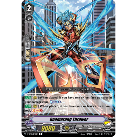 Vanguard_TCG_card_V-BT01_040EN_R_Boomerang_Thrower_Unite_Team_Q4