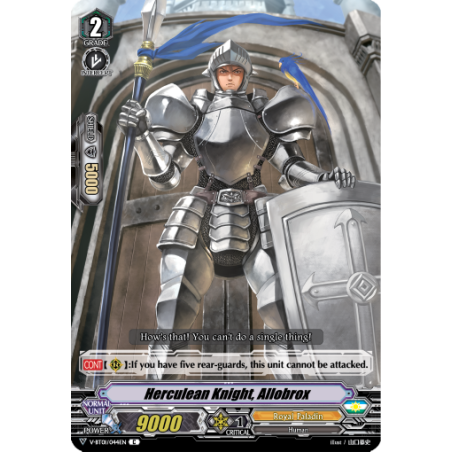 Vanguard_TCG_card_V-BT01_044EN_C_Herculean_Knight_Allobrox_Unite_Team_Q4