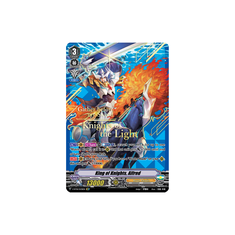 Vanguard_TCG_card_V-BT01_SV01EN_SVR_King_of_Knights_Alfred_Unite_Team_Q4