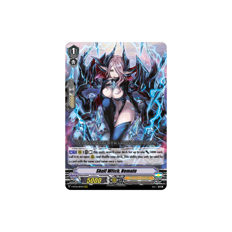 Vanguard_TCG_card_V-BT02_007EN_RRR_Skull_Witch_Nemain_Strongest_Team_AL4