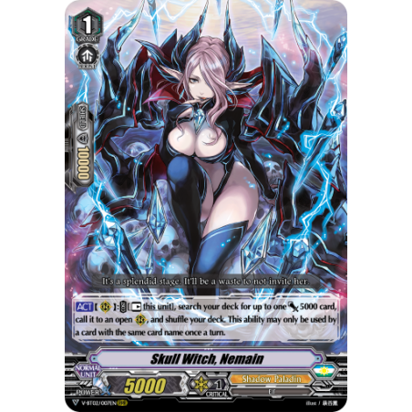 Vanguard_TCG_card_V-BT02_007EN_RRR_Skull_Witch_Nemain_Strongest_Team_AL4