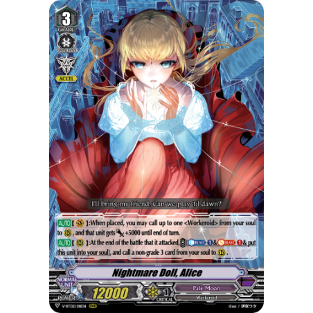 Vanguard_TCG_card_V-BT02_011EN_RRR_Nightmare_Doll_Alice_Strongest_Team_AL4