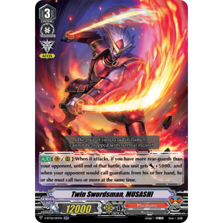 Vanguard_TCG_card_V-BT02_017EN_RR_Twin_Swordsman_MUSASHI_Strongest_Team_AL4
