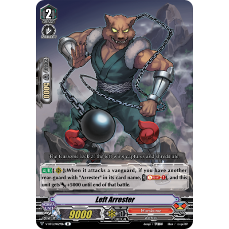 Vanguard_TCG_card_V-BT02_029EN_R_Left_Arrester_Strongest_Team_AL4