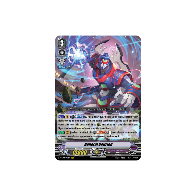 Vanguard_TCG_card_V-EB01_002EN_VR_General_Seifried_The_Destructive_Roar