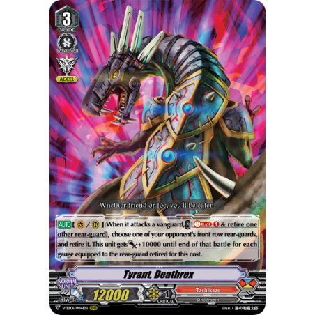 Vanguard_TCG_card_V-EB01_004EN_RRR_Tyrant_Deathrex_The_Destructive_Roar