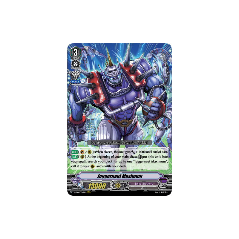 Vanguard_TCG_card_V-EB01_006EN_RRR_Juggernaut_Maximum_The_Destructive_Roar