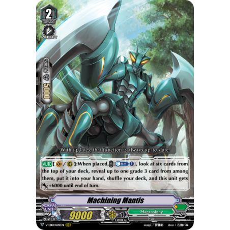 Vanguard_TCG_card_V-EB01_009EN_RR_Machining_Mantis_The_Destructive_Roar