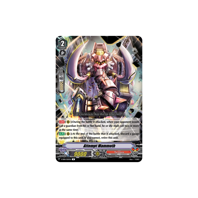 Vanguard_TCG_card_V-EB01_020EN_R_Attempt_Mammoth_The_Destructive_Roar