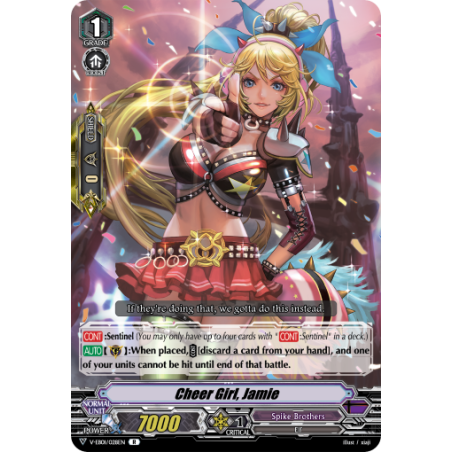 Vanguard_TCG_card_V-EB01_028EN_R_Cheer_Girl_Jamie_The_Destructive_Roar