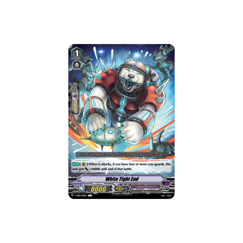 Vanguard_TCG_card_V-EB01_048EN_C_White_Tight_End_The_Destructive_Roar