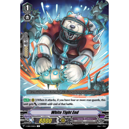 Vanguard_TCG_card_V-EB01_048EN_C_White_Tight_End_The_Destructive_Roar