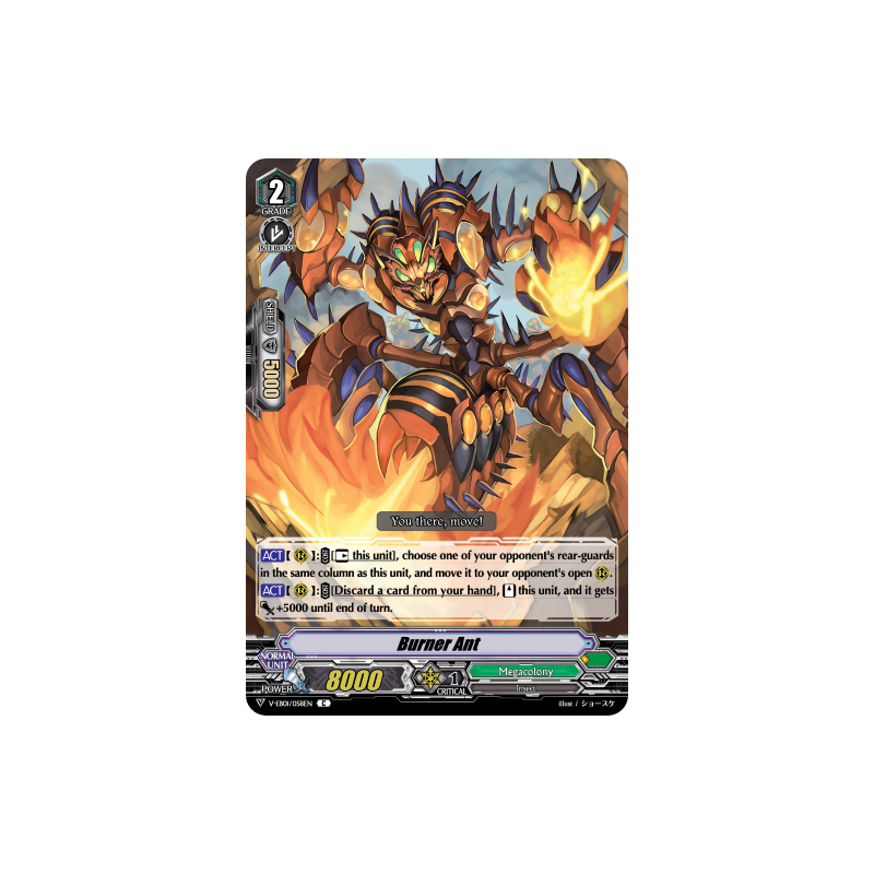 Vanguard_TCG_card_V-EB01_058EN_C_Burner_Ant_The_Destructive_Roar