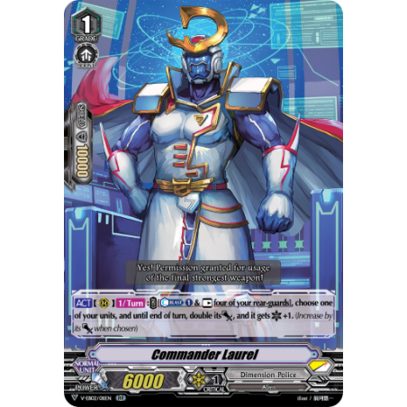 Vanguard_TCG_card_V-EB02_011EN_RR_Commander_Laurel_Champions_of_the_Asia_Circuit