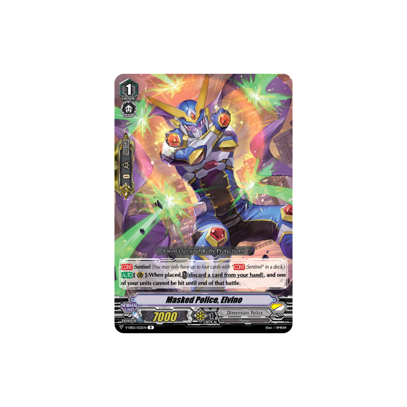 Vanguard_TCG_card_V-EB02_022EN_R_Masked_Police_Elvino_Champions_of_the_Asia_Circuit