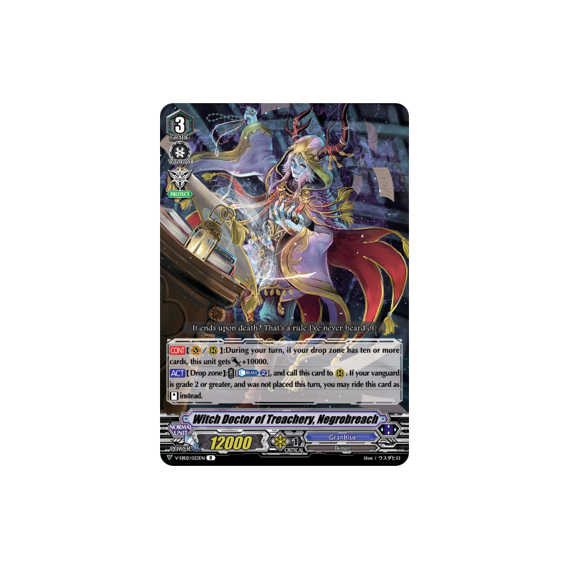 Vanguard_TCG_card_V-EB02_023EN_R_Witch_Doctor_of_Treachery_Negrobreach_Champions_of_the_Asia_Circuit
