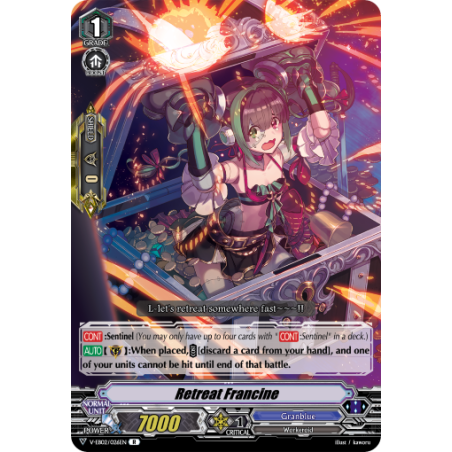 Vanguard_TCG_card_V-EB02_026EN_R_Retreat_Francine_Champions_of_the_Asia_Circuit
