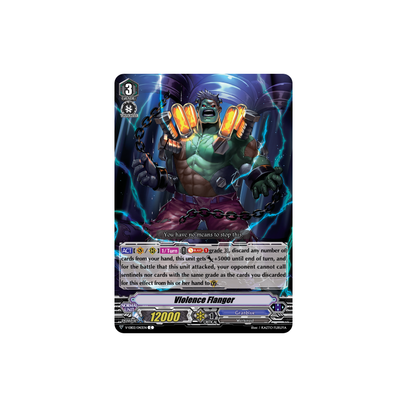 Vanguard_TCG_card_V-EB02_043EN_C_Violence_Flanger_Champions_of_the_Asia_Circuit