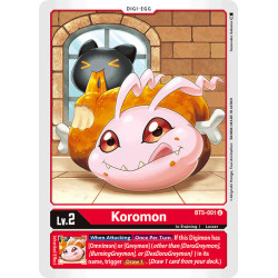 Digimon_TCG_BT5-001_Koromon_Uncommon_Battle_Of_Omni_Card_Game