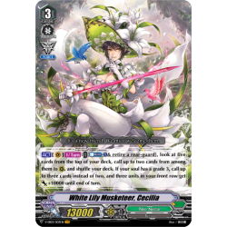 Vanguard_TCG_card_V-EB03_003EN_VR_White_Lily_Musketeer_Cecilia_ULTRARARE_MIRACLE_COLLECTION