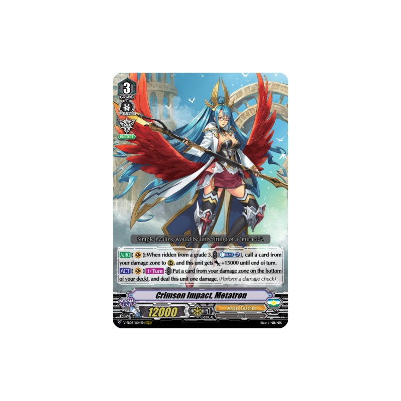 Vanguard_TCG_card_V-EB03_004EN_RRR_Crimson_Impact_Metatron_ULTRARARE_MIRACLE_COLLECTION