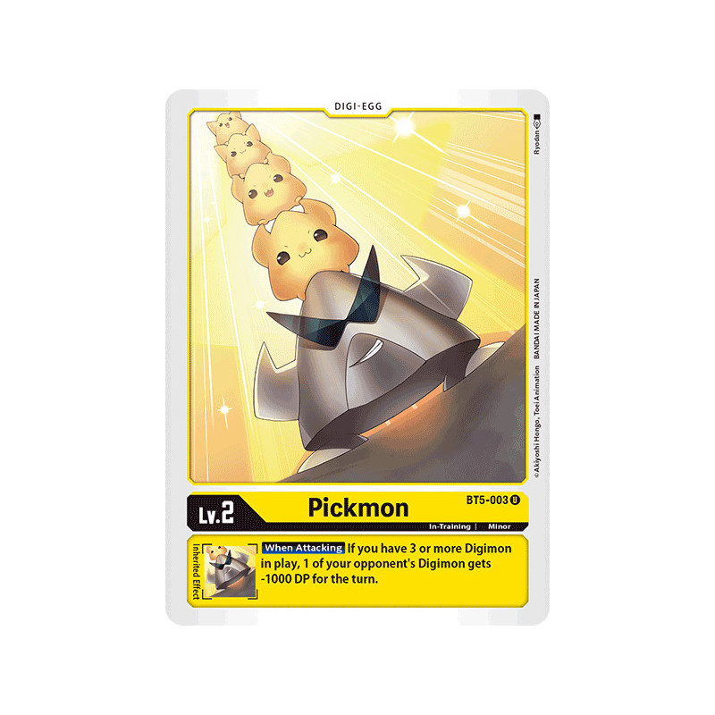 Digimon_TCG_BT5-003_Pickmon_Uncommon_Battle_Of_Omni_Card_Game