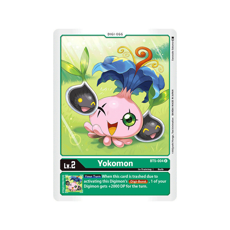 Digimon_TCG_BT5-004_Yokomon_Uncommon_Battle_Of_Omni_Card_Game
