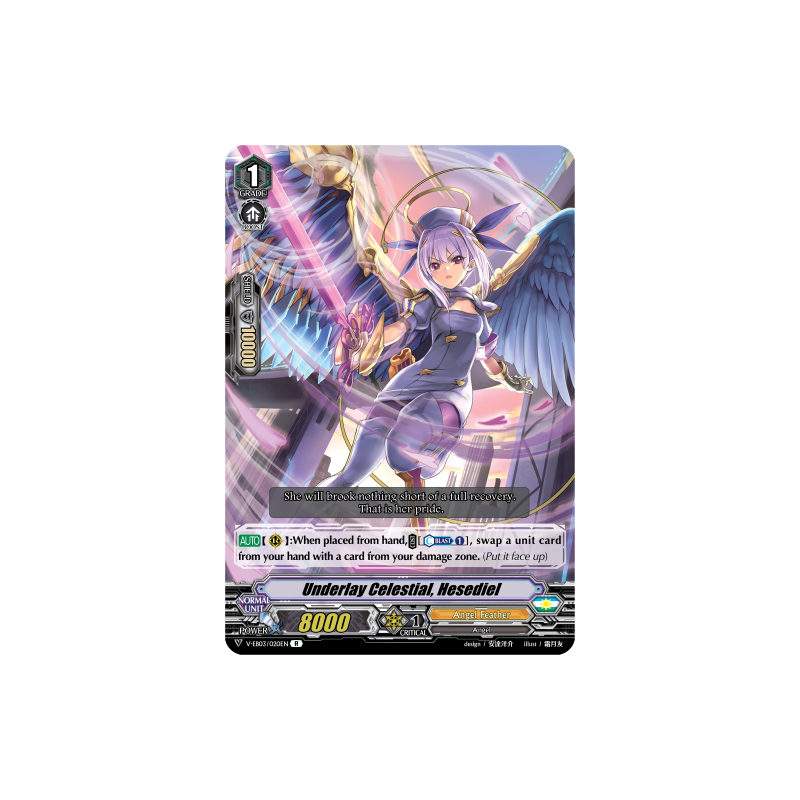 Vanguard_TCG_card_V-EB03_020EN_R_Underlay_Celestial_Hesediel_ULTRARARE_MIRACLE_COLLECTION