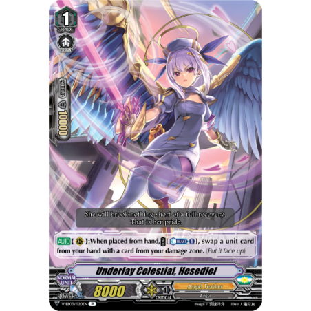 Vanguard_TCG_card_V-EB03_020EN_R_Underlay_Celestial_Hesediel_ULTRARARE_MIRACLE_COLLECTION